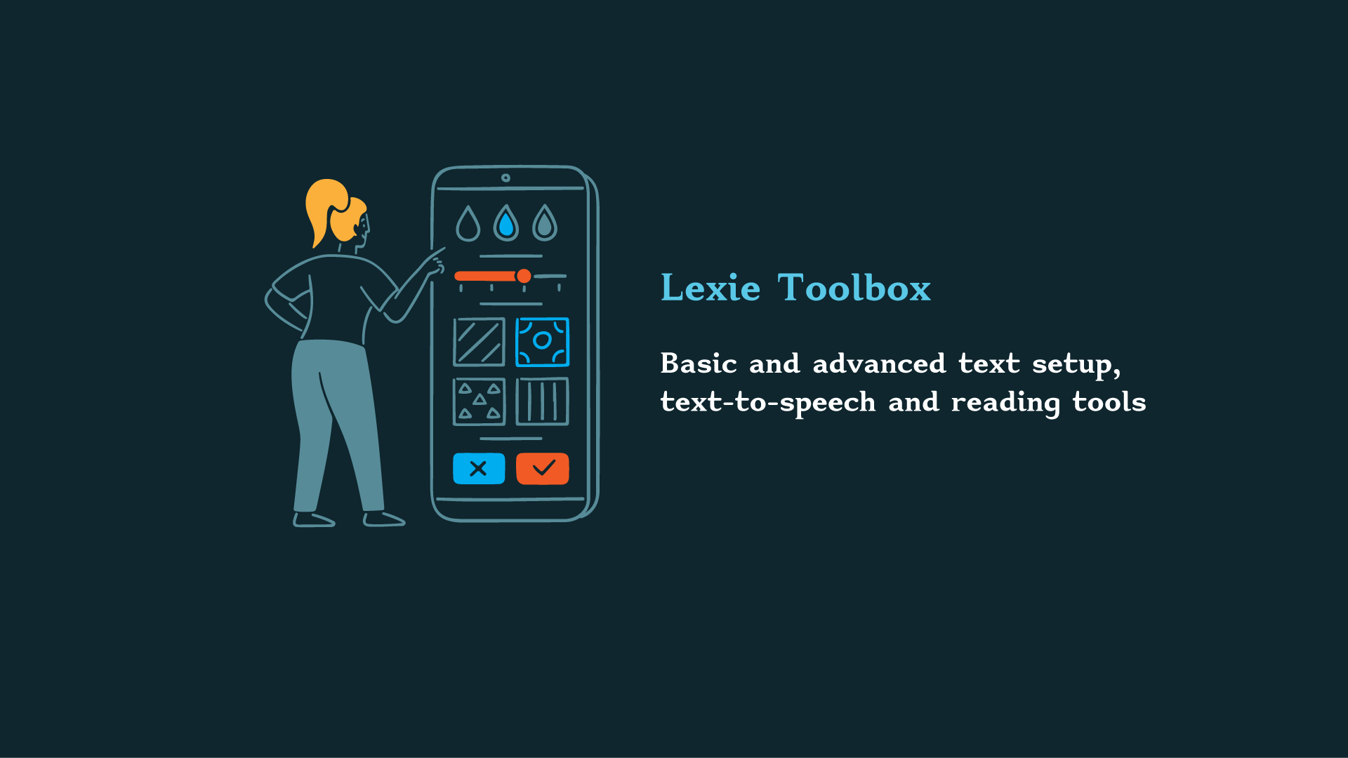 Dyslexia apps - Lexie powerful toolbox for enjoyable reading