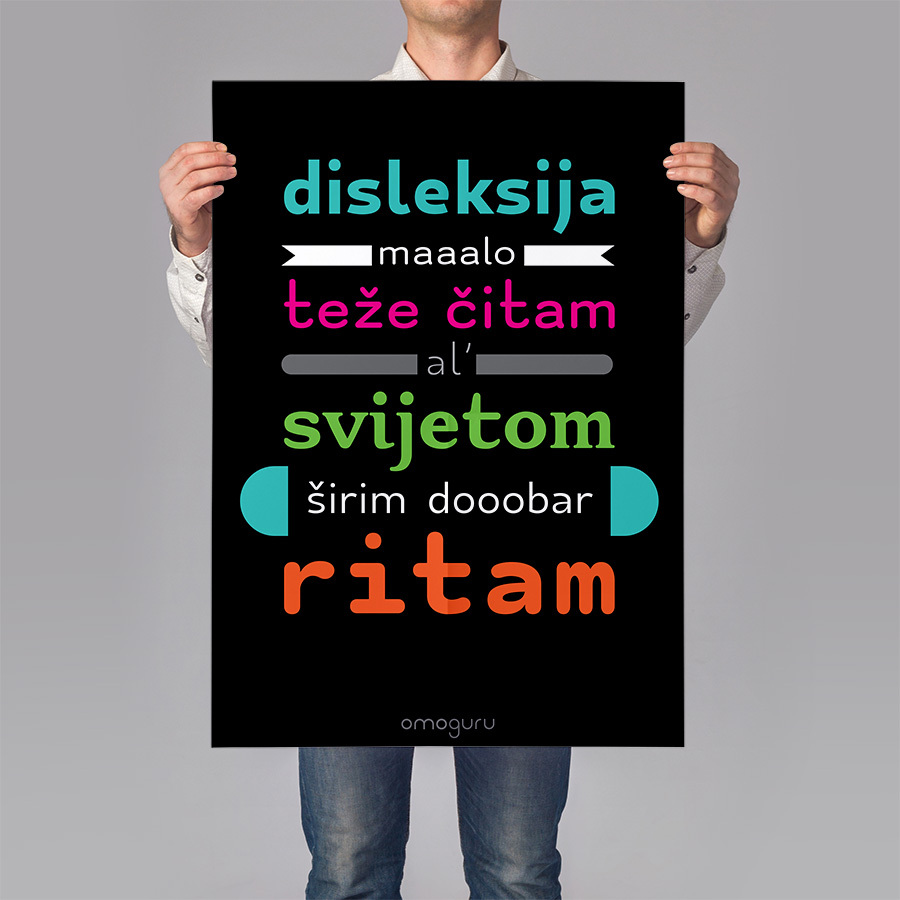 poster tjedan disleksije 2020 